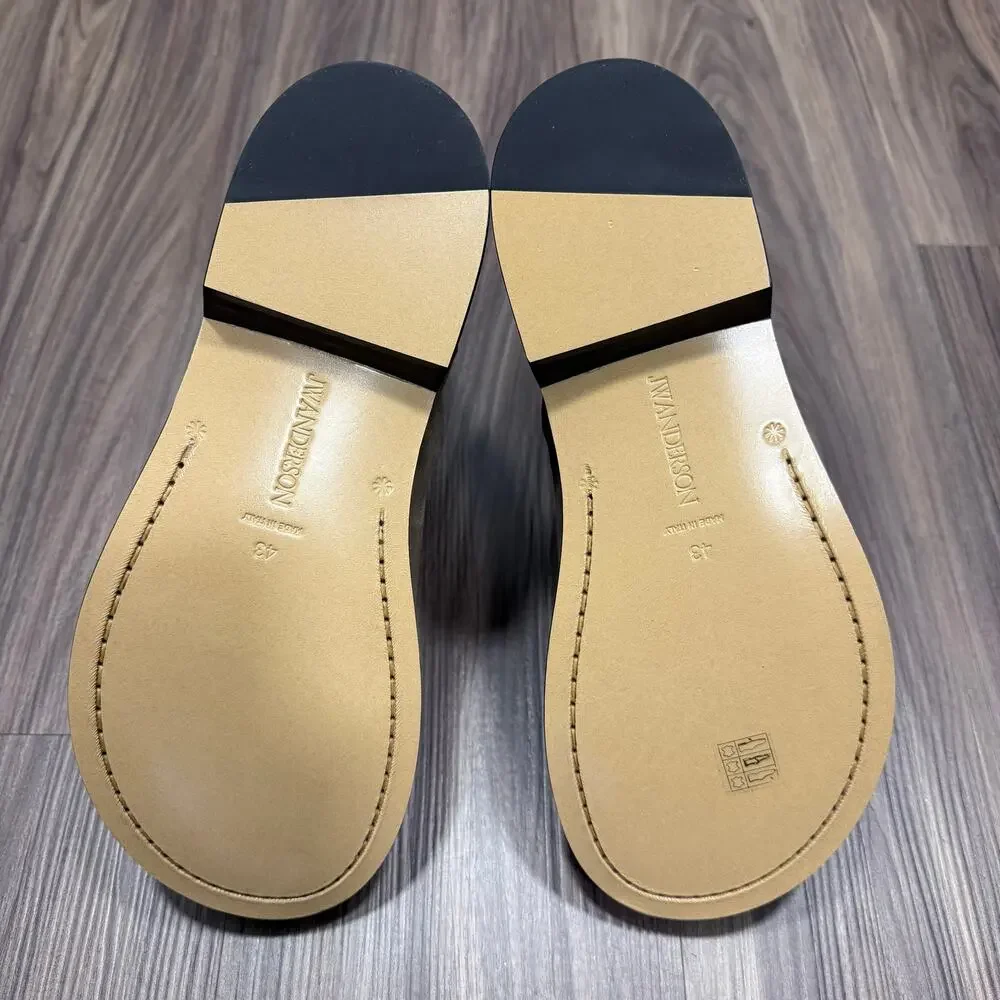 $1000+ JW Anderson Chocolate Brown Suede Chelsea Loafer Boots EU 43